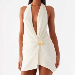 Peppermayo | Dresses | White Graduation Dress Peppermayo Jamaya Tie Mini  Dress Ivory | Poshmark